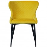 Nevada Orbit Chair - Yellow Velvet